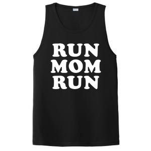 Run Mom Run Marathon Running Spectator PosiCharge Competitor Tank