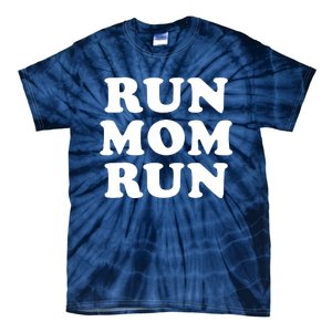 Run Mom Run Marathon Running Spectator Tie-Dye T-Shirt