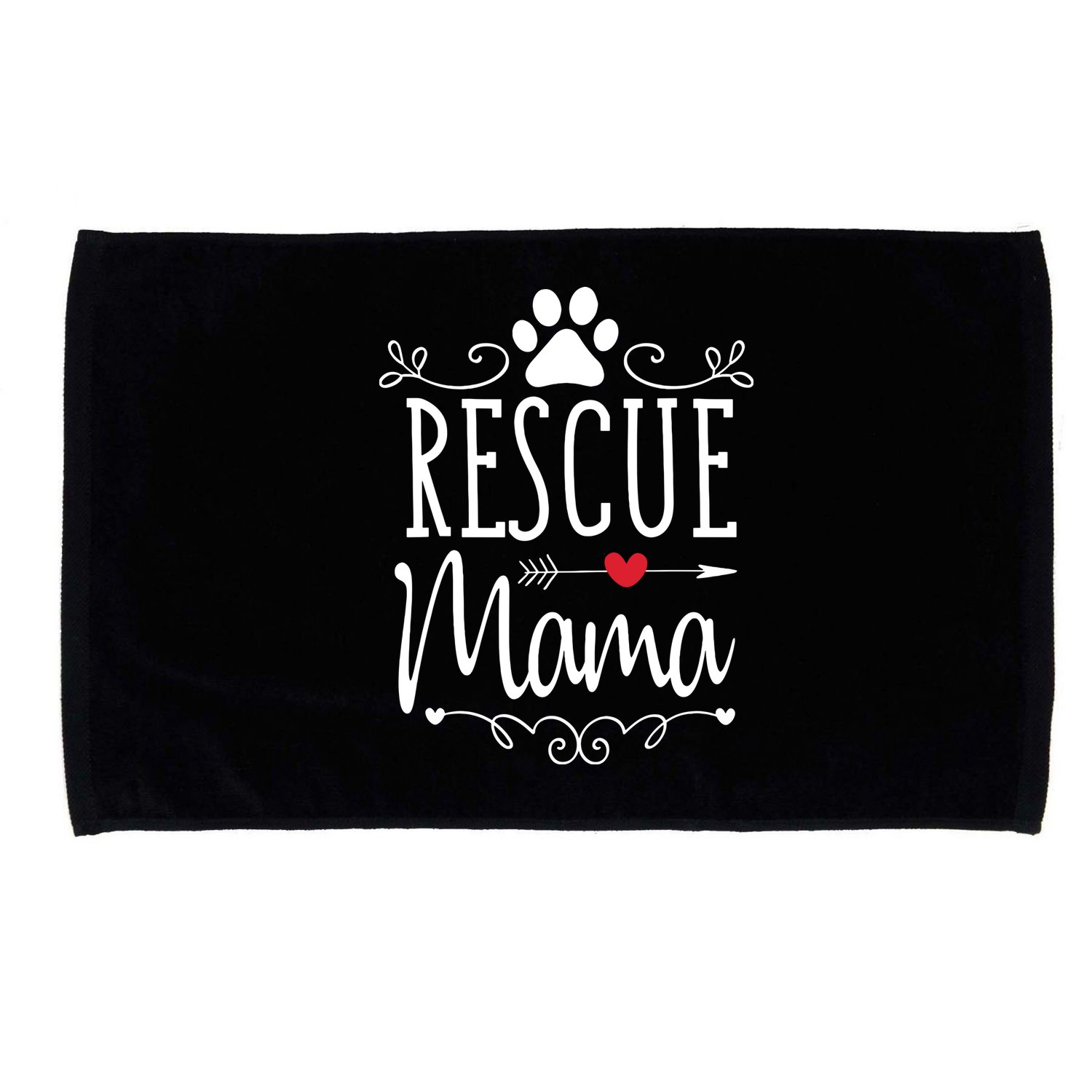 Rescue Mama Rescue Dog Lover Outfit Rescue Mom Gift Microfiber Hand Towel