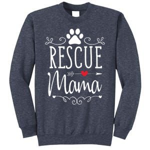 Rescue Mama Rescue Dog Lover Outfit Rescue Mom Gift Sweatshirt