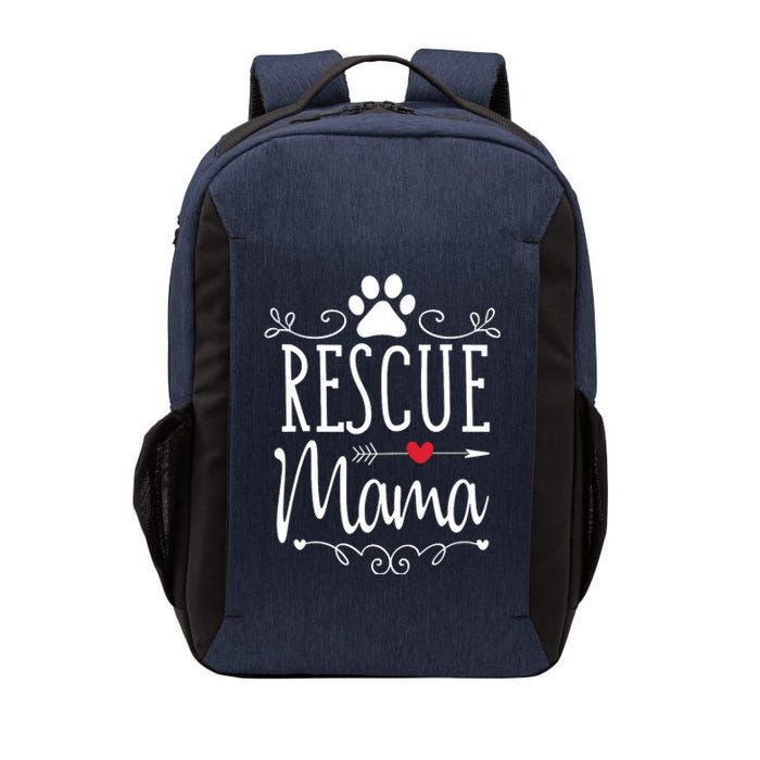 Rescue Mama Rescue Dog Lover Outfit Rescue Mom Gift Vector Backpack