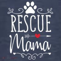 Rescue Mama Rescue Dog Lover Outfit Rescue Mom Gift Premium T-Shirt