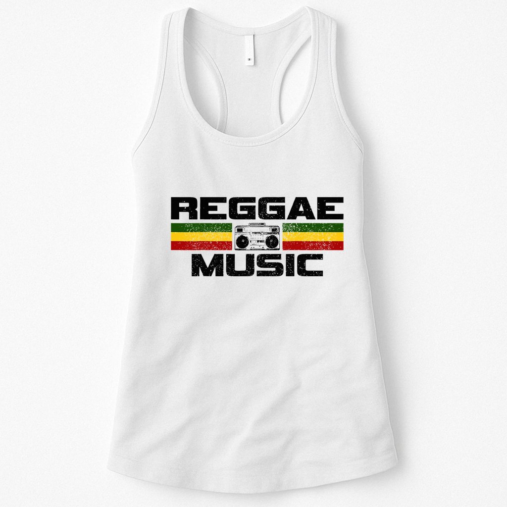Reggae Music Rastafari Rasta Jamaica Gift Womens Tank Top