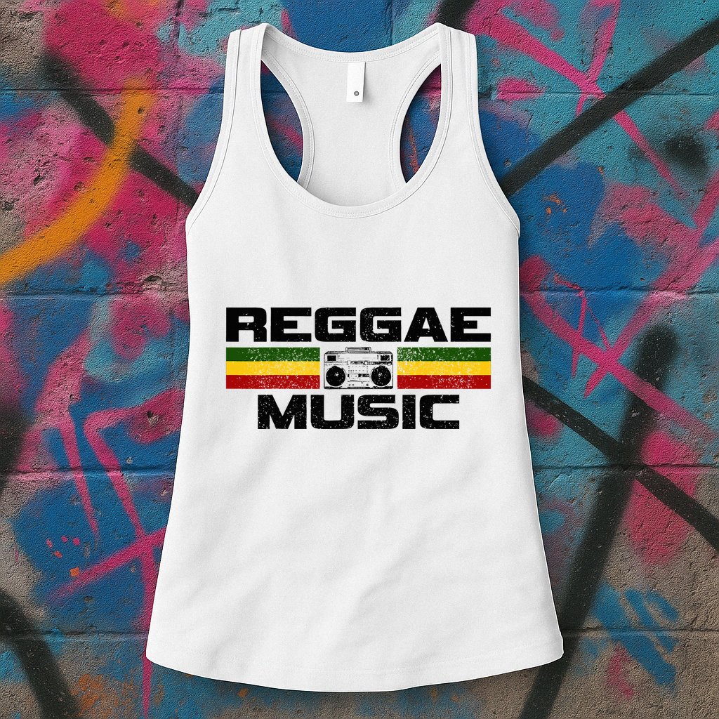 Reggae Music Rastafari Rasta Jamaica Gift Womens Tank Top