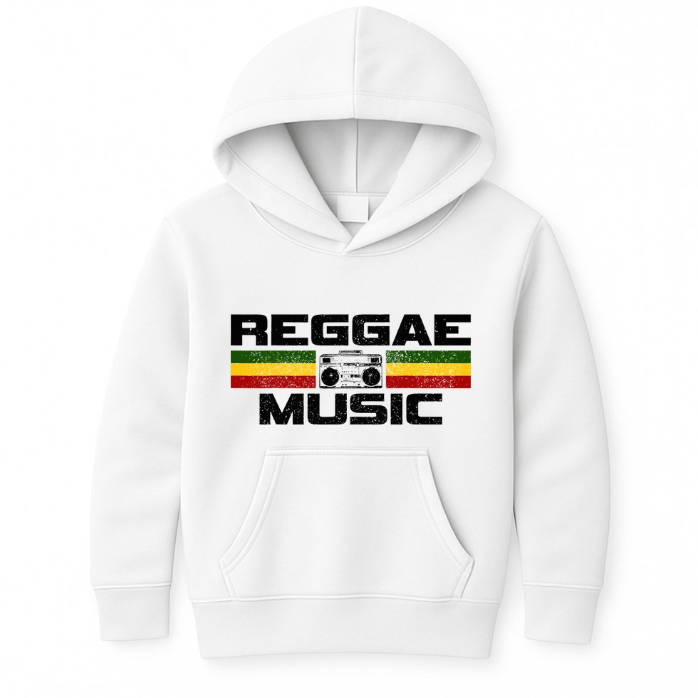Reggae Music Rastafari Rasta Jamaica Gift Kids Hoodie