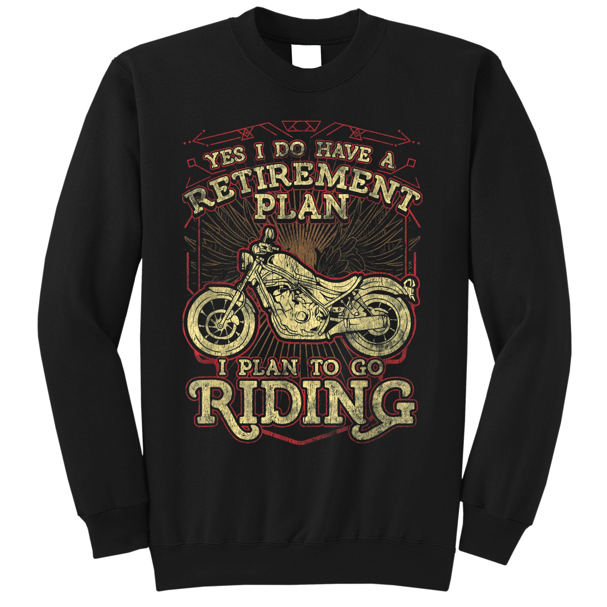 Retirement Motorcycle Riders Biker Sweatshirt
