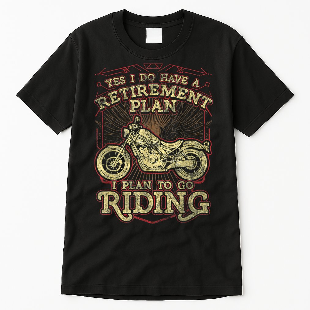 Retirement Motorcycle Riders Biker Tall T-Shirt