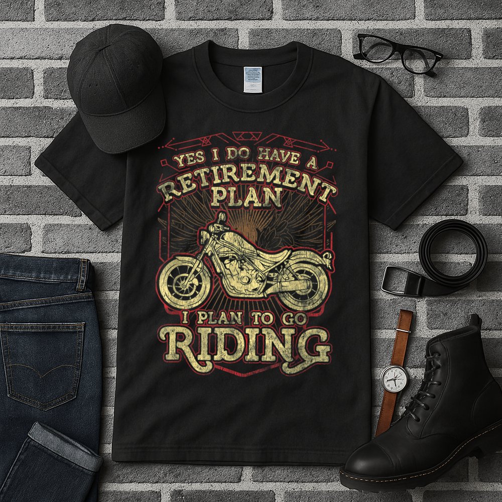 Retirement Motorcycle Riders Biker Tall T-Shirt