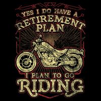 Retirement Motorcycle Riders Biker 16 in Basic Backpack