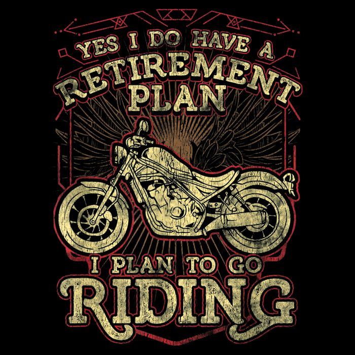 Retirement Motorcycle Riders Biker 16 in Basic Backpack