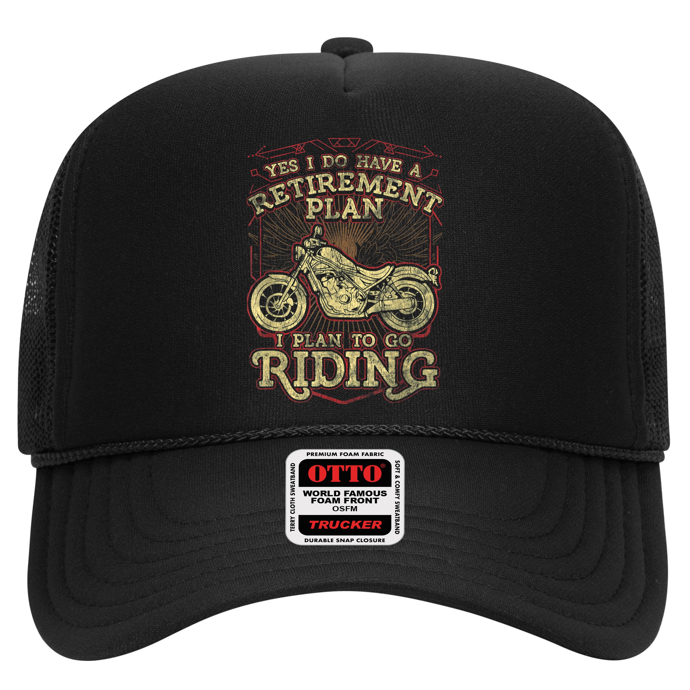 Retirement Motorcycle Riders Biker Hat