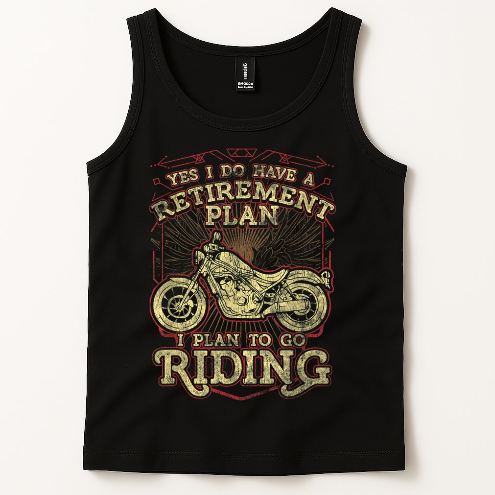 Retirement Motorcycle Riders Biker Tank Top