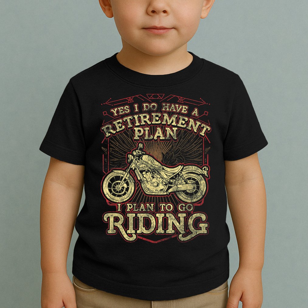 Retirement Motorcycle Riders Biker Toddler T-Shirt