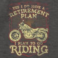 Retirement Motorcycle Riders Biker Vector Backpack