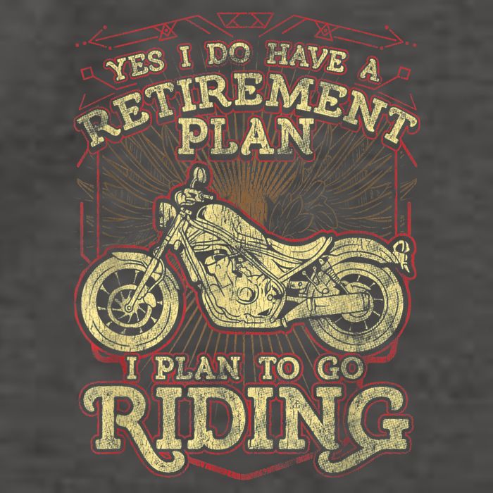 Retirement Motorcycle Riders Biker Vector Backpack