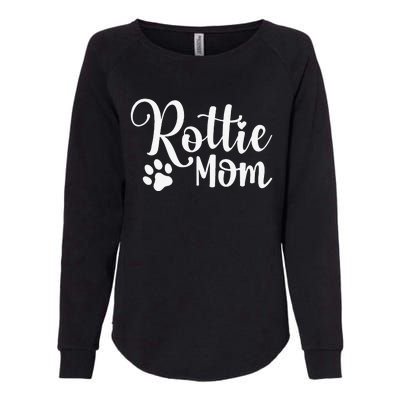 Rottie Mom Rottweiler Dog Funny Rottie Mama Womens California Wash Sweatshirt