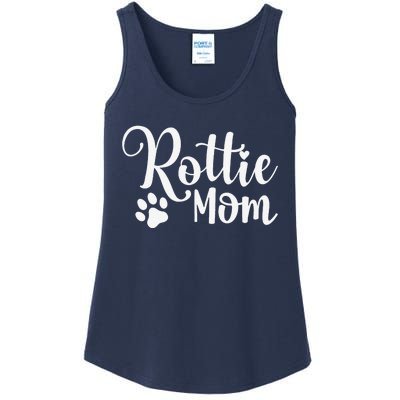 Rottie Mom Rottweiler Dog Funny Rottie Mama Ladies Essential Tank