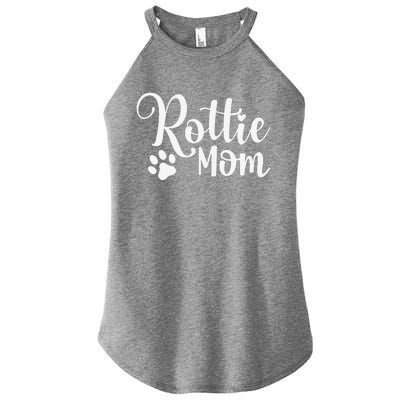 Rottie Mom Rottweiler Dog Funny Rottie Mama Women’s Perfect Tri Rocker Tank