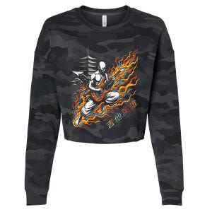 Riff Master Running Cropped Pullover Crew