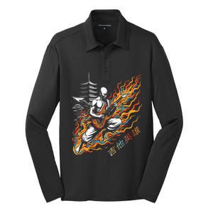 Riff Master Running Silk Touch Performance Long Sleeve Polo