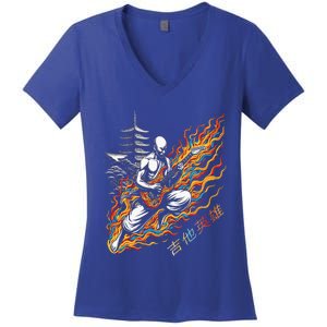 Riff Master Running Women's V-Neck T-Shirt