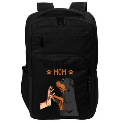 Rottweiler Mom Rottie Dog Mama Funny Mothers Day Impact Tech Backpack