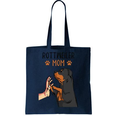 Rottweiler Mom Rottie Dog Mama Funny Mothers Day Tote Bag