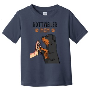 Rottweiler Mom Rottie Dog Mama Funny Mothers Day Toddler T-Shirt