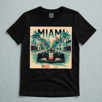 Retro Miami Racing Car Formula Racing T-Shirt