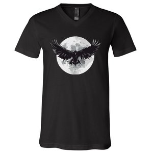 Raven Moon V-Neck T-Shirt