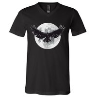 Raven Moon V-Neck T-Shirt