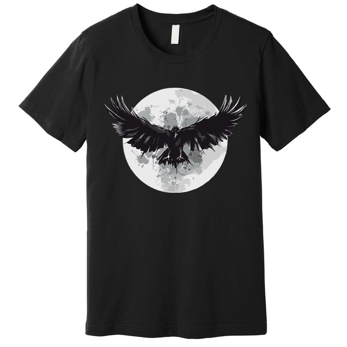 Raven Moon Premium T-Shirt