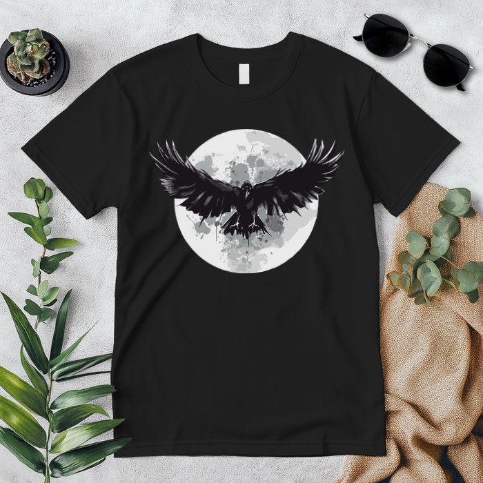 Raven Moon Premium T-Shirt
