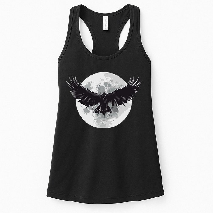 Raven Moon Womens Tank Top