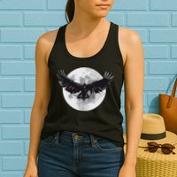 Raven Moon Womens Tank Top