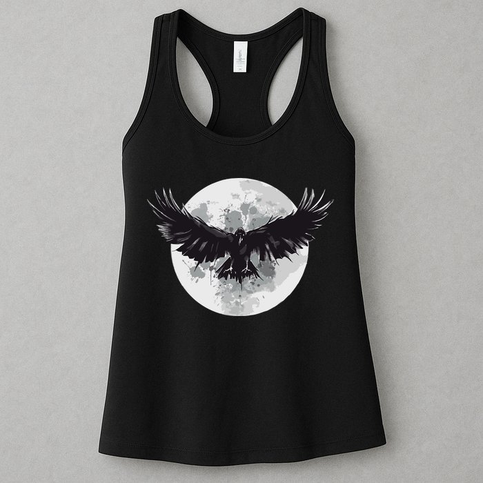 Raven Moon Womens Tank Top