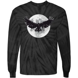 Raven Moon Tie-Dye Long Sleeve Shirt