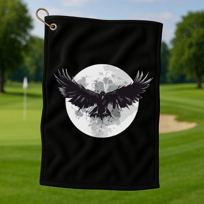 Raven Moon Golf Towel