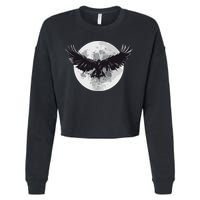 Raven Moon Cropped Pullover Crew