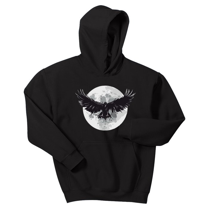 Raven Moon Kids Hoodie