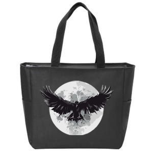 Raven Moon Zip Tote Bag