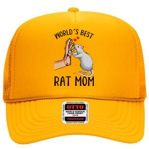 Rat Mom Rats Lover Women Girl High Crown Mesh Back Trucker Hat