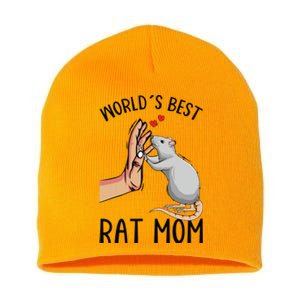 Rat Mom Rats Lover Women Girl Short Acrylic Beanie