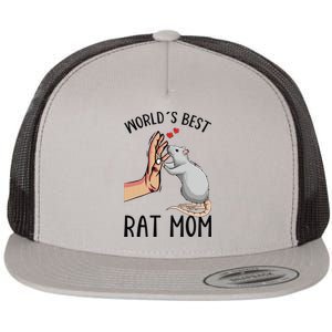 Rat Mom Rats Lover Women Girl Flat Bill Trucker Hat