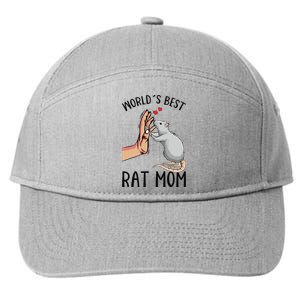 Rat Mom Rats Lover Women Girl 7-Panel Snapback Hat