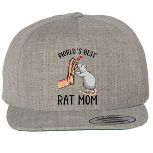 Rat Mom Rats Lover Women Girl Wool Snapback Cap