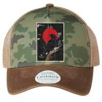 Red Moon Raven Graphic Black Crow Legacy Tie Dye Trucker Hat