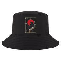 Red Moon Raven Graphic Black Crow Cool Comfort Performance Bucket Hat