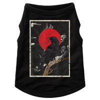 Red Moon Raven Graphic Black Crow Doggie Tank