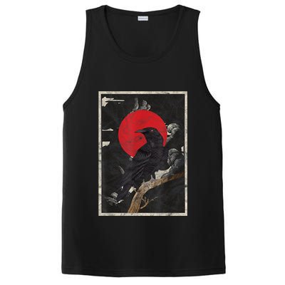 Red Moon Raven Graphic Black Crow PosiCharge Competitor Tank